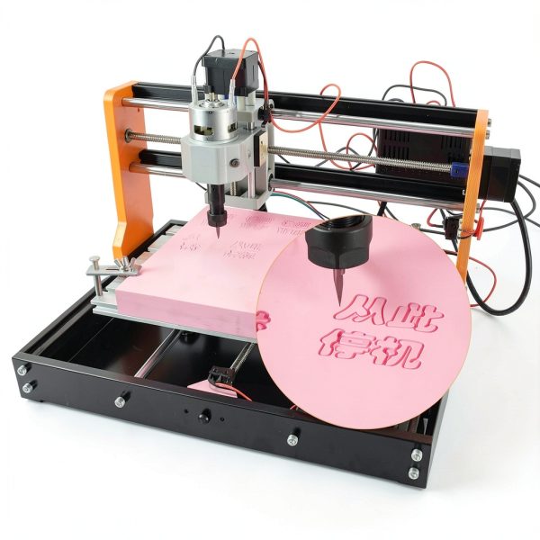 RATTMMOTOR Upgrade 3018-PRO CNC Wood Router Machine Kit 3 Axis GRBL DIY Mini CNC Engraver Milling Machine+Emergency Stop and Limit Switch for Cutting Plastic Acrylic PVC PCB Wood-1