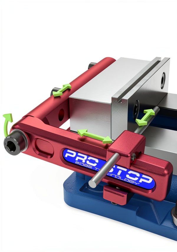Pro Vise Stop Single Side 6" Edge Technology Red Anodized Stop-3