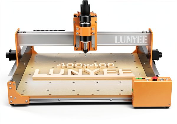 LUNYEE 4040 PRO CNC Router Machine, 3-Axis All-Metal with Ball Screw and Dust-Proof X/Y Axis, GRBL Control, 15.7” x 15.7” x 3.1” Working Area for Wood, Metal, Acrylic Engraving & Cutting-0