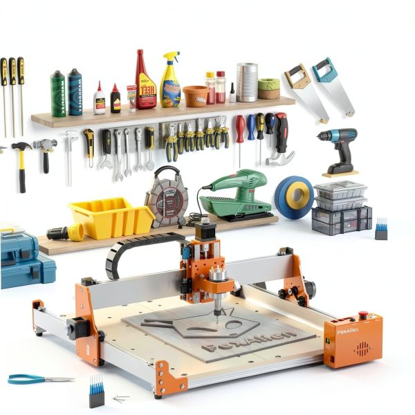 FoxAlien Masuter Pro 3-Axis CNC Router Machine, Beginner Hobby Engraving Machine All-Metal Structure for Wood Acrylic MDF Nylon Routing Milling Carving-5