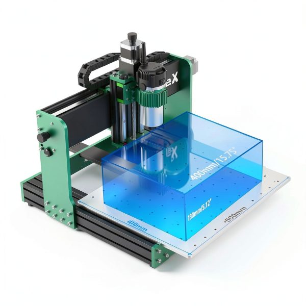 CNC Router Machine 4030-Evo Ultra 2, All-Metal XYZ Axis Dual Steel Linear Guides & Ball Screws with 800W Trim Router for Metal Aluminum Brass Wood Acrylic PCB-4