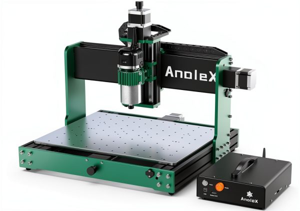 CNC Router Machine 4030-Evo Ultra 2, All-Metal XYZ Axis Dual Steel Linear Guides & Ball Screws with 800W Trim Router for Metal Aluminum Brass Wood Acrylic PCB-0