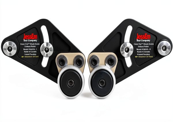 Precision Stock Guides by JessEm – Dual Roller Hold-Down, 04215 Black-0