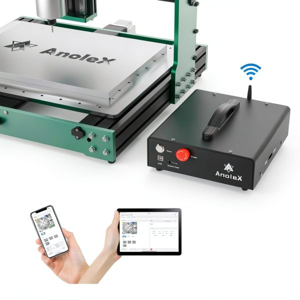 CNC Router Machine 4030-Evo Ultra 2, All-Metal XYZ Axis Dual Steel Linear Guides & Ball Screws with 800W Trim Router for Metal Aluminum Brass Wood Acrylic PCB-5