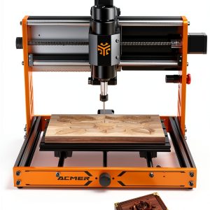 CNC Router Machine, ACMER Ascarva 3 S 500W CNC Milling Machine, Working Area 11.81” x 7.09” x 3.07” for Wood Plastic Metal Acrylic MDF Nylon Carving Cutting-0