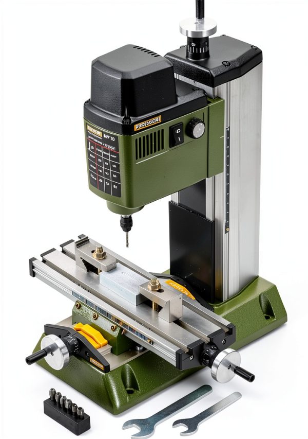 PROXXON MICRO Mill MF 70 Milling Machine Adjustable Green Aluminum-0