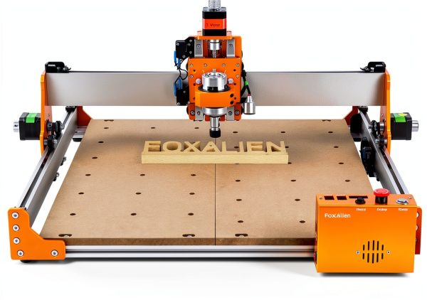 FoxAlien Masuter Pro 3-Axis CNC Router Machine, Beginner Hobby Engraving Machine All-Metal Structure for Wood Acrylic MDF Nylon Routing Milling Carving-0