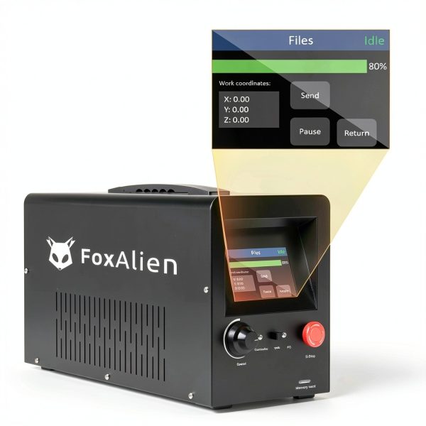 FoxAlien CNC Router Machine XE-PRO with Ball Screws, 400W Spindle 3-Axis Engraving Milling Machine for Wood Aluminum Cutting Upgradable to Linear Rails-7
