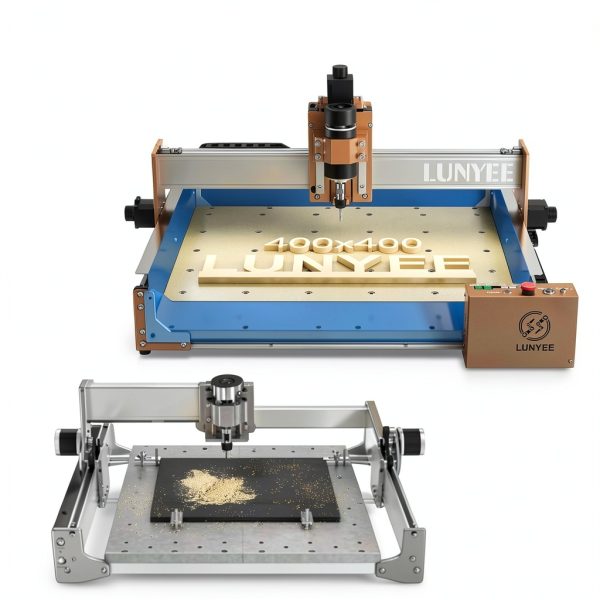 LUNYEE 4040 PRO CNC Router Machine, 3-Axis All-Metal with Ball Screw and Dust-Proof X/Y Axis, GRBL Control, 15.7” x 15.7” x 3.1” Working Area for Wood, Metal, Acrylic Engraving & Cutting-4