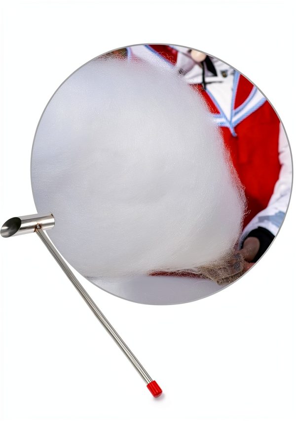 Luxshiny Multi-Function Stainless Steel Sugar Scoop 2-Pack Long Handle Marshmallow Candy Supply Spoon for Cotton Candy Floss and Dessert Serving-8
