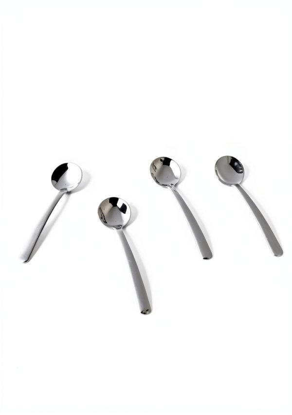 8 Pcs Small Spoons for Spice Jars, Condiment Spoons, 3.3 Inch Easy to Hold & Clean Stainless Steel Spice Spoon for Sugar, Salt, and Honey, Silver-3
